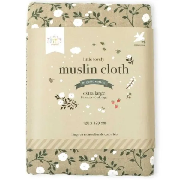 A Little Lovely Company Blossom Hydrofiele Doek XL - Caramel> Multidoek