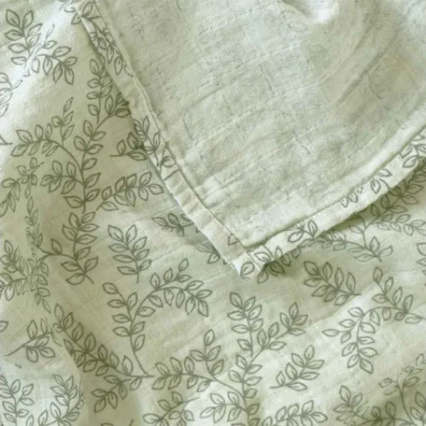 A Little Lovely Company Leaves Hydrofiele Doek XL - Sage> Multidoek