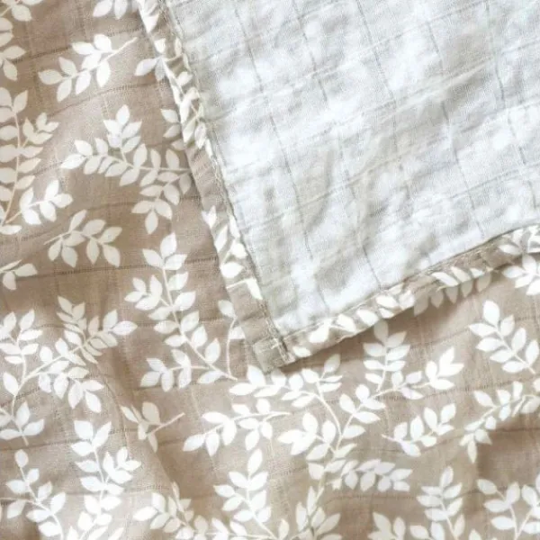 A Little Lovely Company Leaves Hydrofiele Doek XL - Sage> Multidoek