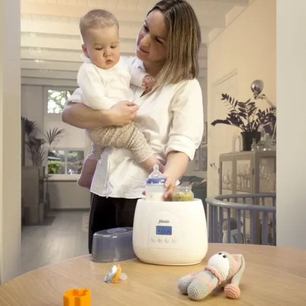 Alecto Flesverwarmer Digitaal Duo BW700 White> Flesverwarmers