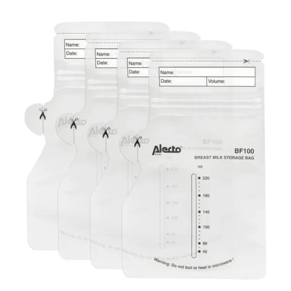 Alecto Moedermelk Bewaarzakjes 220ml-100stks BF100> Melk Bewaarzakjes