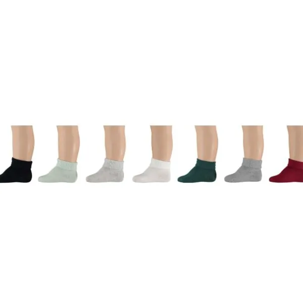 Apollo Sokjes Multi Navy Mint 7-Pack 0-6 mnd> Sokjes