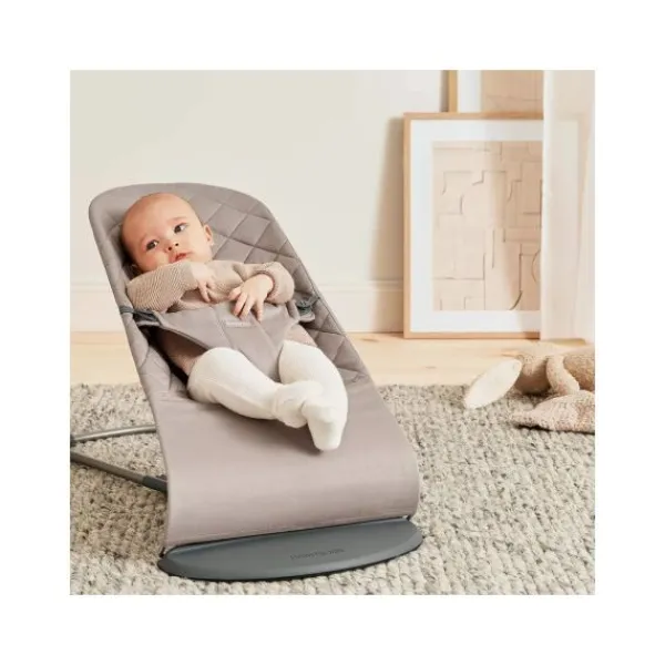 Baby Bjorn Bouncer Bliss Geweven Klassiek Quilt Zandgrijs> Sitters
