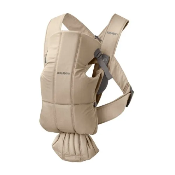 Baby Bjorn Draagzak Mini Geweven Beige> Buikdragers