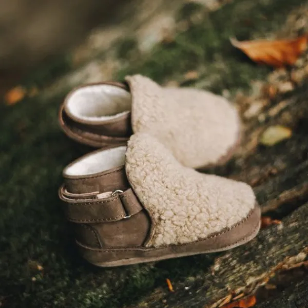 Baby Dutch Teddie Babyboots - S - Brown> Schoentjes