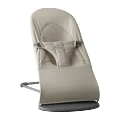 BabyBjörn Balance Soft Wipstoeltje Geweven Jersey Tri-Fabric - Zandgrijs> Sitters
