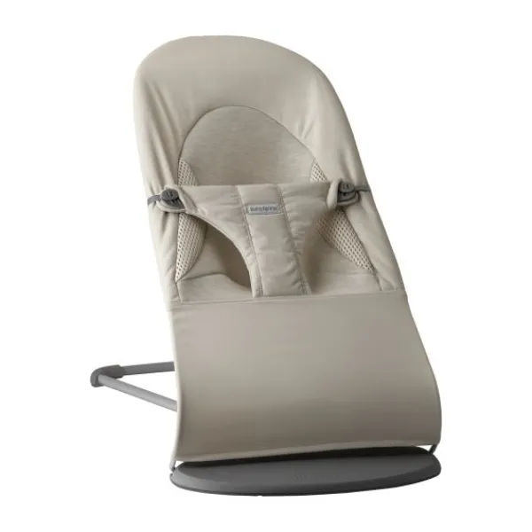 BabyBjörn Balance Soft Wipstoeltje Geweven Jersey Tri-Fabric - Zandgrijs> Sitters