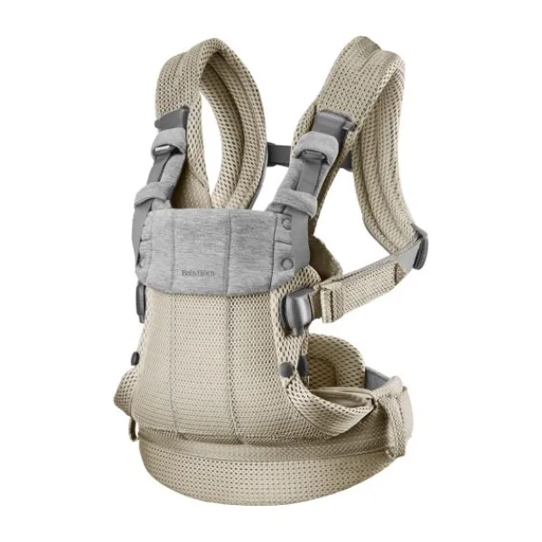 BabyBjörn Harmony Draagzak 3D-Mesh - Grijsbeige> Buikdragers