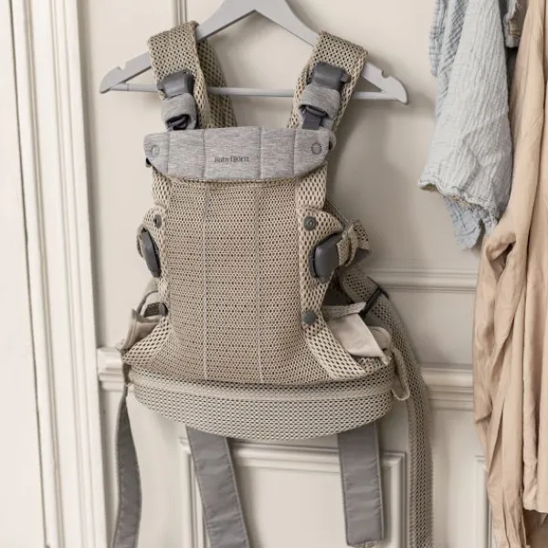 BabyBjörn Harmony Draagzak 3D-Mesh - Grijsbeige> Buikdragers