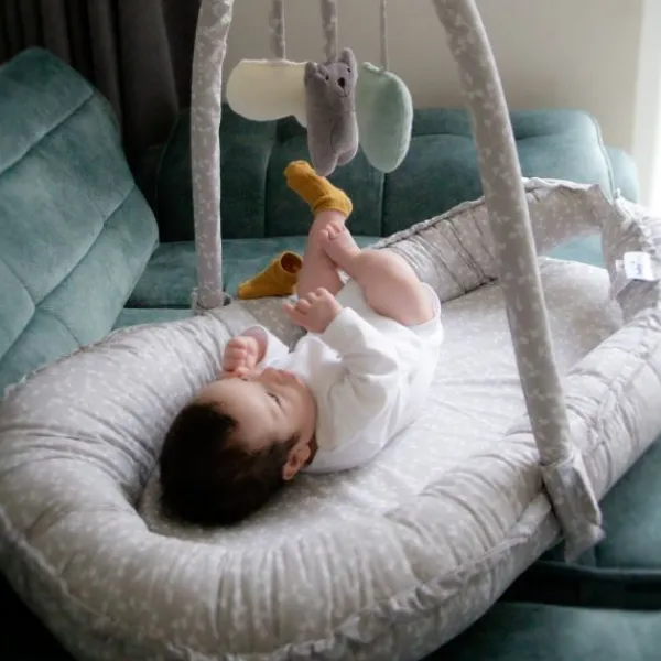 Babyjem Babynest met Speeltjes Grijs> Accessoires Boxen
