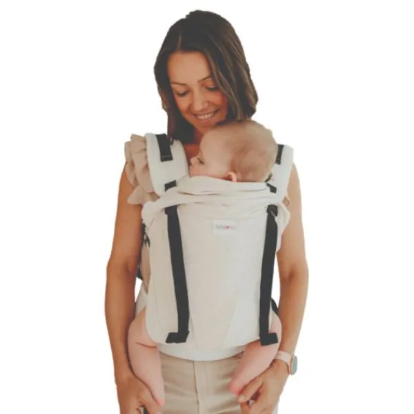 Babylonia Draagdoek Tricot-Click Almond Melange One Size> Draagdoeken
