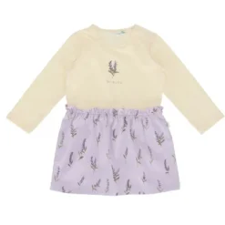 Babylook Lavender Jurk – Be Kind – Maat 50 - Buttercream> Jurkjes