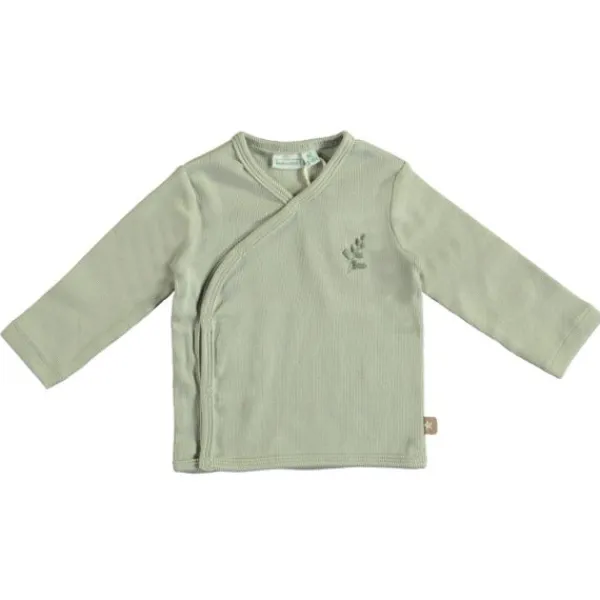 Babylook Overslag T-Shirt - Maat 50 - Mineral> Shirtjes
