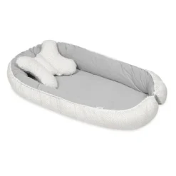 Babymatex Babynest Velvet White Grey Dots / Grey><noscript><img width=