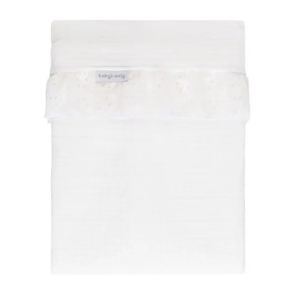 Baby's Only Calm Ledikantlaken met Ruffle - 120 x 150 cm - Warm Linen> Ledikantlakens