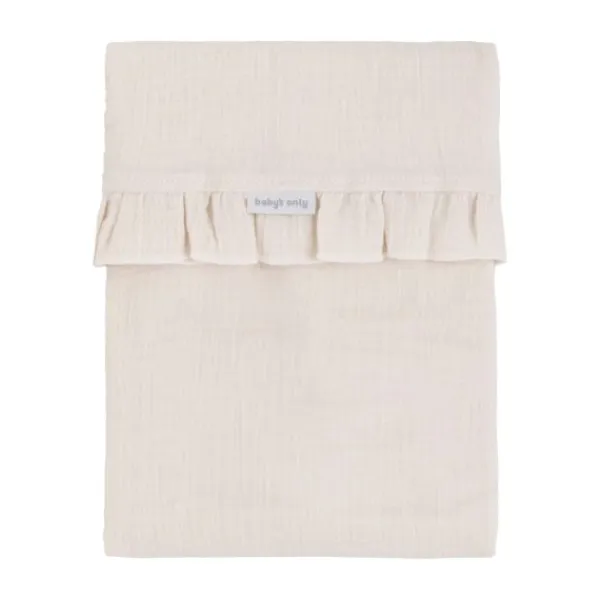 Baby's Only Calm Ledikantlaken met Ruffle - 120 x 150 cm - Warm Linen> Ledikantlakens