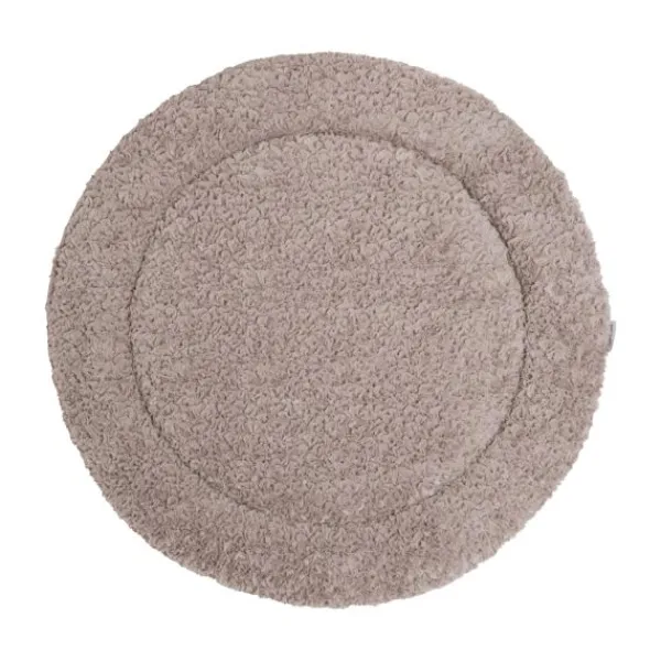 Baby's Only Hoeslaken Boxmatras Rond - Snow - Taupe - Ø95 cm> Accessoires Boxen|Hoeslakens