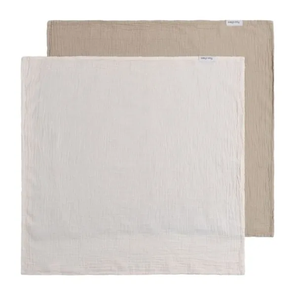 Baby's Only Tender Hydrofiele Doek - 2-Pack - 65x65 cm - Beige / Linen> Multidoek