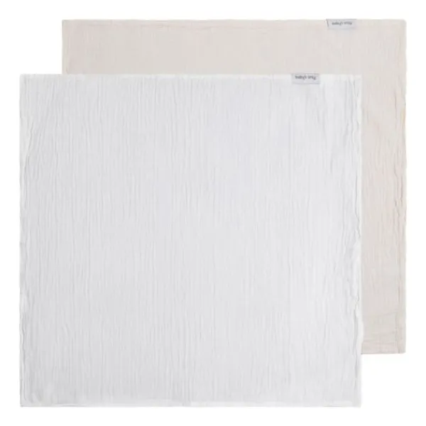Baby's Only Tender Hydrofiele Doek - 2-Pack - 65x65 cm - Beige / Linen> Multidoek