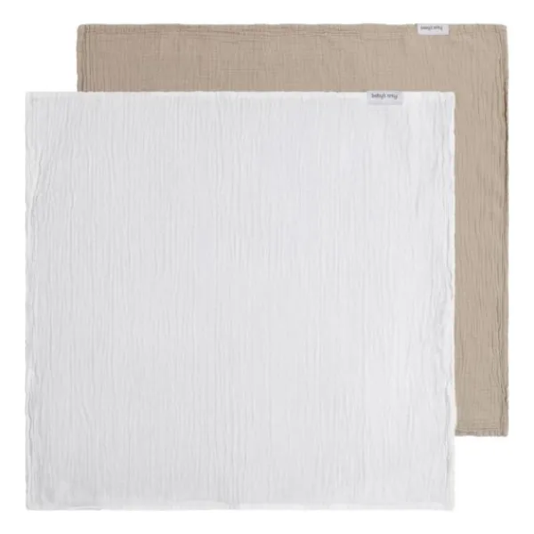 Baby's Only Tender Hydrofiele Doek - 2-Pack - 65x65 cm - Beige / Linen> Multidoek