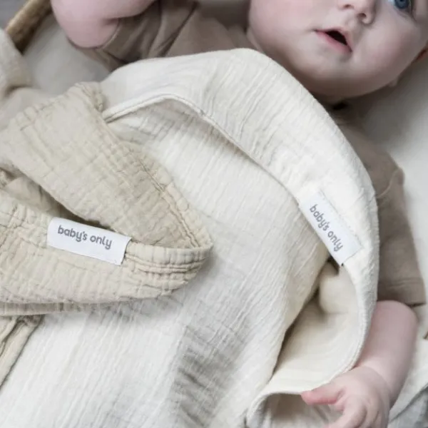 Baby's Only Tender Hydrofiele Doek - 2-Pack - 65x65 cm - Beige / Linen> Multidoek