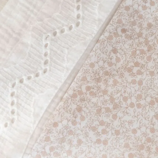 Baby's Only Wieglaken Broderie Calm Wit 80 x 100 cm> Wieglakens