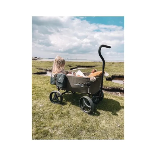 Beachwagon Bolderkar Lite Khakigreen> Bolderkarren
