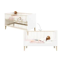 Bedbank 70x140 Indy White/Naturel><noscript><img width=