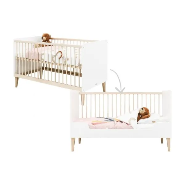 Bedbank 70x140 Indy White/Naturel> Ladekasten|Ledikanten