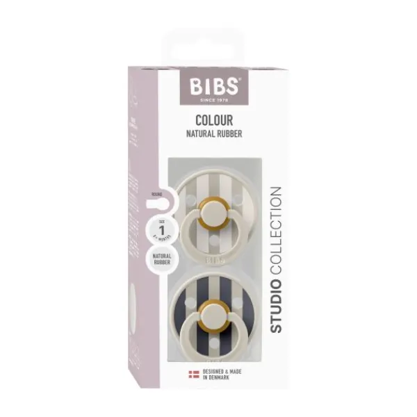 BIBS Colour Fopspenen - 2 Stuks - Size 1 - Mushroom/Breeze> Fopspenen 0-6 Maanden