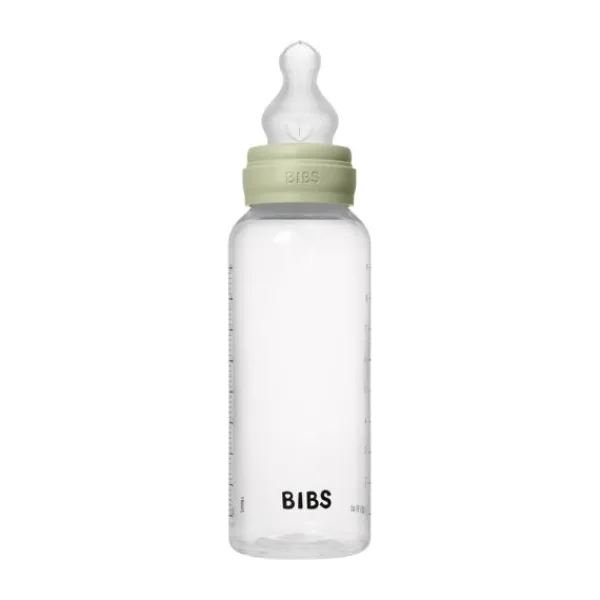 BIBS Fles - Medium Flow - 270 ml - Silicone - Blush - Ronde Speen> Flessen