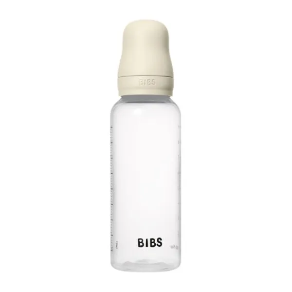 BIBS Fles - Medium Flow - 270 ml - Silicone - Blush - Ronde Speen> Flessen