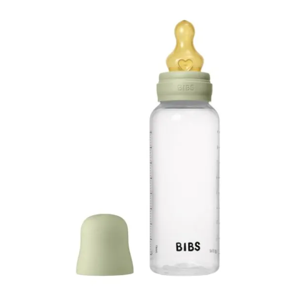 BIBS Fles - Medium Flow - 270 ml - Latex - Sage - Ronde Speen> Flessen