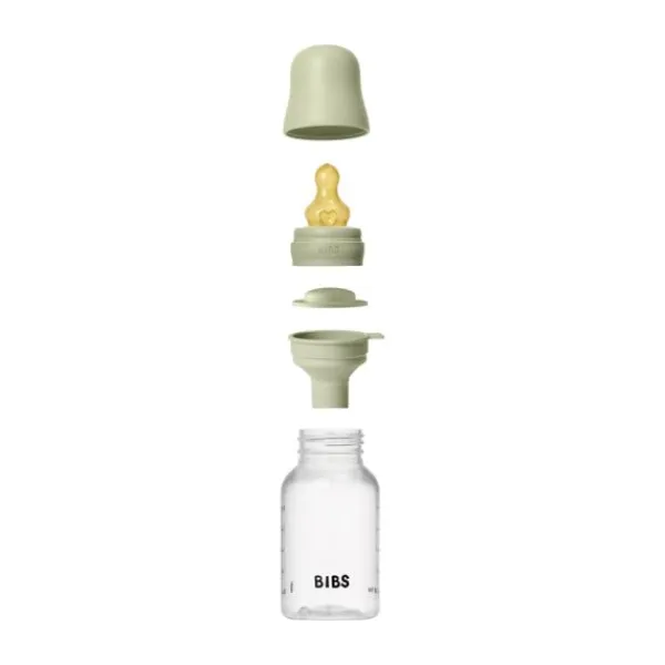 BIBS Fles - Slow Flow - 150 ml - Latex - Ivory - Ronde Speen> Flessen