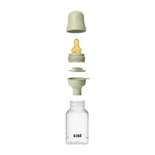 BIBS Fles - Slow Flow - 150 ml - Latex - Ivory - Ronde Speen> Flessen