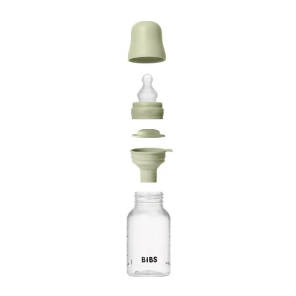 BIBS Fles - Slow Flow - 150 ml - Silicone - Sage> Flessen