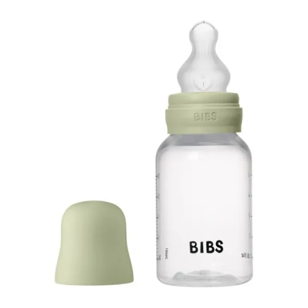 BIBS Fles - Slow Flow - 150 ml - Silicone - Sage> Flessen