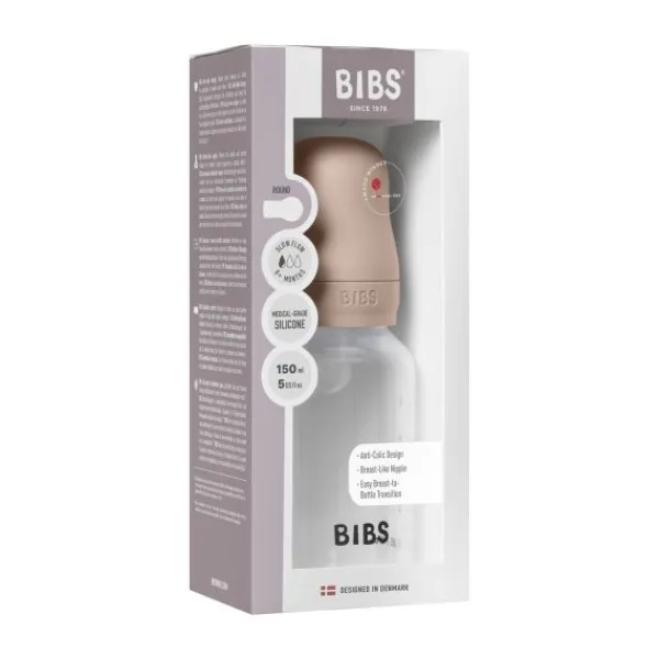 BIBS Fles - Slow Flow - 150 ml - Silicone - Sage> Flessen