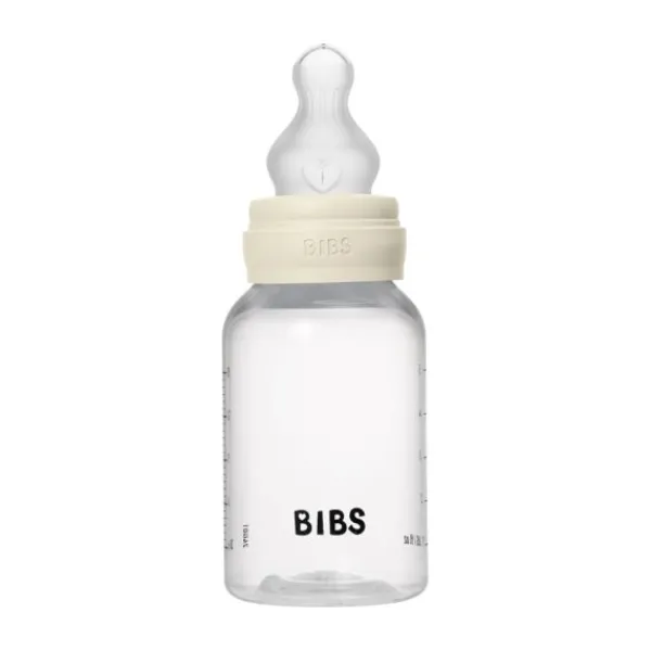 BIBS Fles - Slow Flow - 150 ml - Silicone - Sage> Flessen