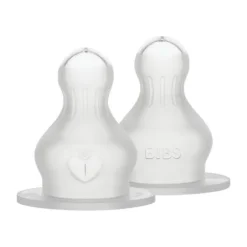 BIBS Flesspeen Rond - Fast Flow - 2 Pack - Silicone> Flessen