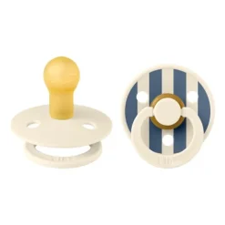 BIBS Fopspeen Latex Studio Pin Ivory Steel Blue Mix Size 1 (2-Pack)><noscript><img width=