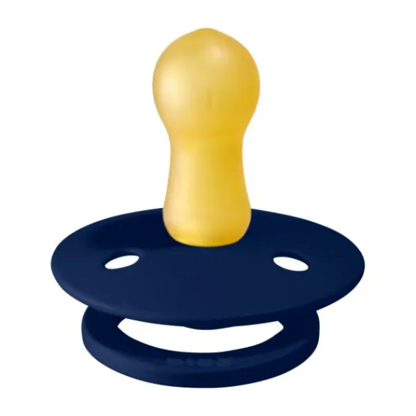 BIBS Fopspeen Round 0-6mnd Dark Oak/Ivory (2 stuks)> Fopspenen 0-6 Maanden|Fopspenen 12+ Maanden