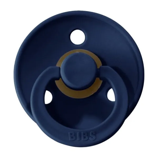 BIBS Fopspeen Round 0-6mnd Dark Oak/Ivory (2 stuks)> Fopspenen 0-6 Maanden|Fopspenen 12+ Maanden