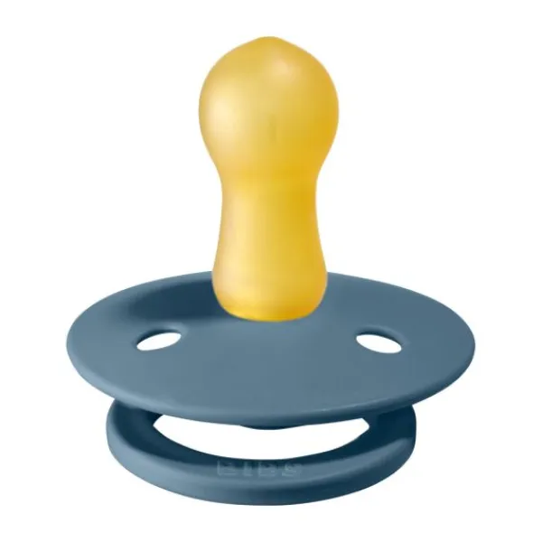 BIBS Fopspeen Round 0-6mnd Dark Oak/Ivory (2 stuks)> Fopspenen 0-6 Maanden|Fopspenen 12+ Maanden