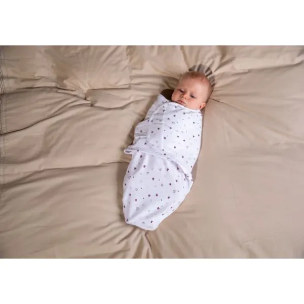 Bo Jungle Baby Wrap Lovely Hearts Small> Inbakeren|4-Seizoenen Slaapzakken
