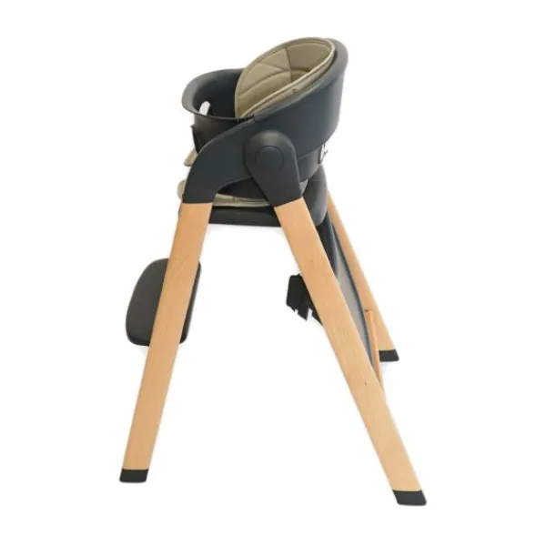 Bo Jungle Grow With Me High Chair - Pure White> Houten Kinderstoelen