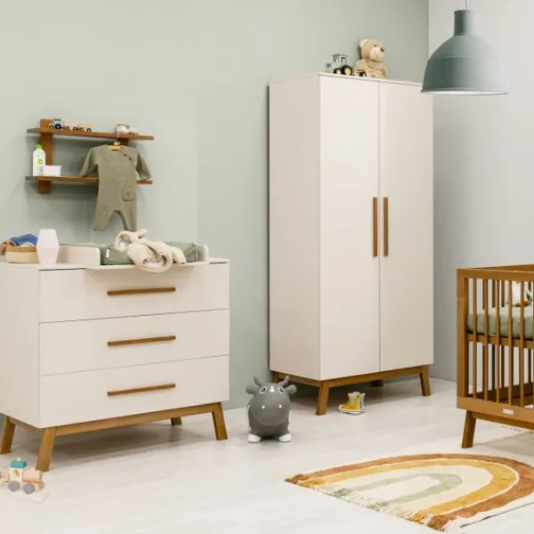 Bopita Kaleo Wandrek - Rose Wood> Complete Babykamers|Ladekasten