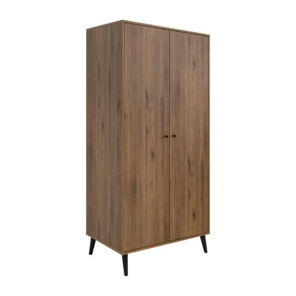 Bopita Zara Bladvergroter - Walnoot/Zwart> Complete Babykamers|Ladekasten