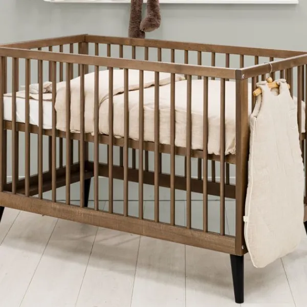 Bopita Zara Bladvergroter - Walnoot/Zwart> Complete Babykamers|Ladekasten