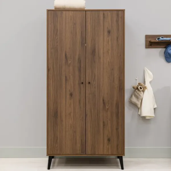 Bopita Zara Bladvergroter - Walnoot/Zwart> Complete Babykamers|Ladekasten